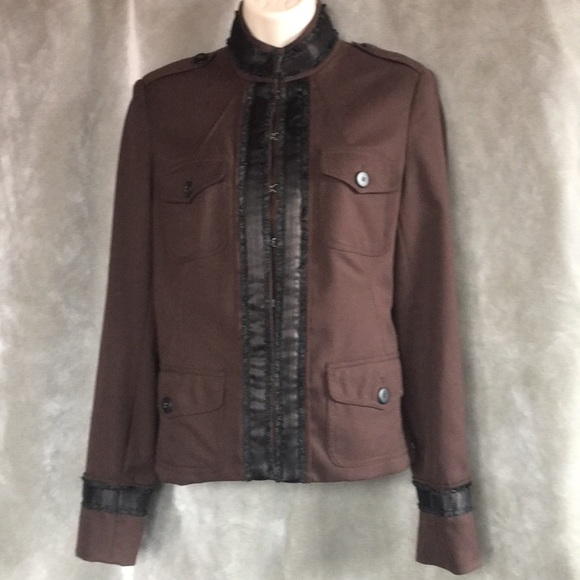 Gorgeous Designer Blazer Black and Brown - Picture 1 of 8